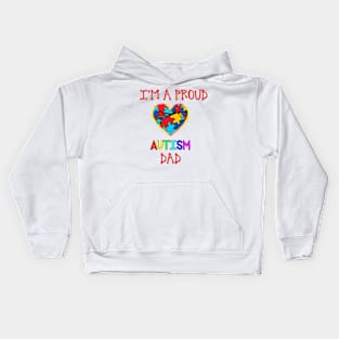 Proud Autism Dad Kids Hoodie